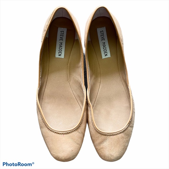 Steve Madden Shoes - Steve Madden Tan Leather Azika Flats 8.5